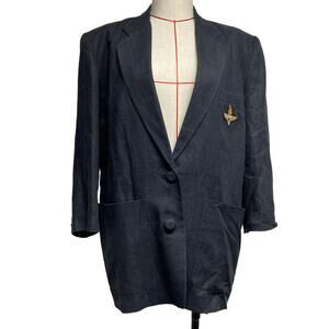 Vintage Classiques Nordstrom Womens Size M Oversized Crest Blazer